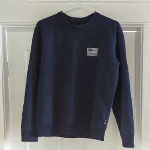 Patagonia Blue Crewneck Sweater Classic Design